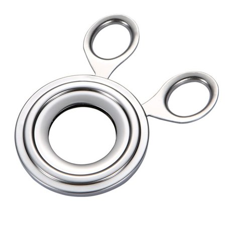 Eggkutter i rustfritt stål for kokte egg, kjeks, eggeskall-saksåpner