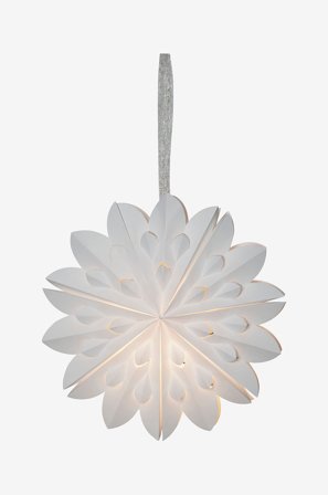 Star Trading - Paperitähti Clipp 40 cm - Valkoinen - Valotähdet - - Homeroom