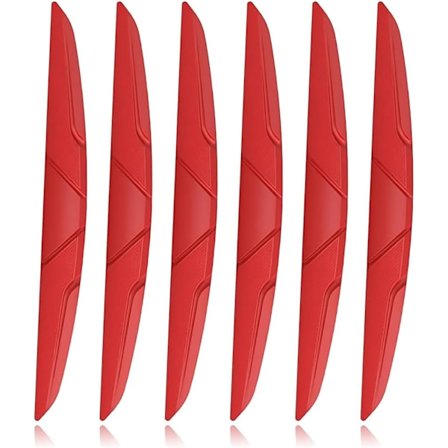 Støtfanger for bildørhjørner, rød gummilist for bilens dørkanter, beskytter mot riper og støt