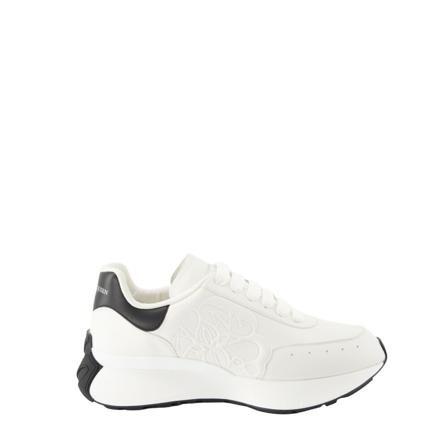 Alexander McQueen Sprint Runner Sneakers , Wit , Heren , Maat: 45 EU