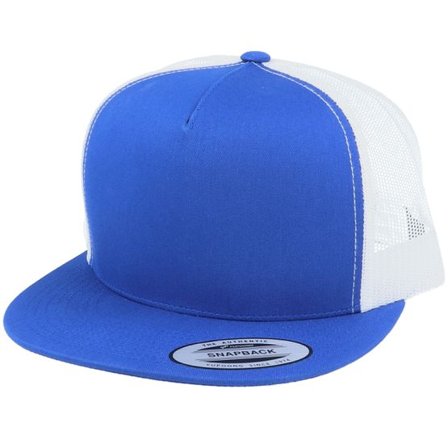 Yupoong - Blå snapback Keps - Classic Royal/White A-Frame Trucker Snapback @ Hatstore