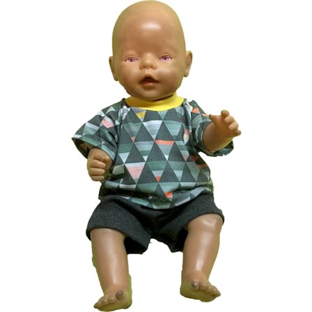 T-shirt/shorts till Baby Born, dockkläder