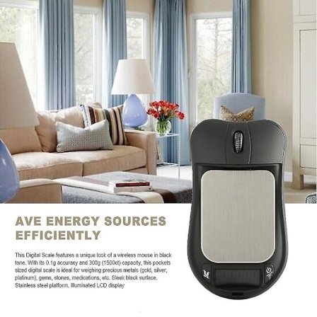 300g 0,01g Bærbar Digital Smykkeskala Mini Mus Stil