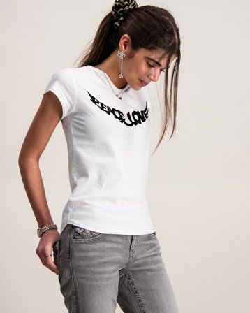 Zadig&Voltaire SHORT SLEEVES TEE-SHIRT Wit T-shirts Meisjes - Kids Brand Store