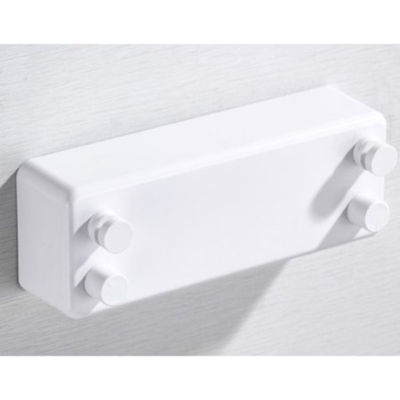 Valkoinen sisäänvedettävä pyykkinaru, kestävä sisä- ja ulkokäyttöön tarkoitettu pyykkinaru, kaksinkertainen köysipyykinkuivausteline hotelliparvekkeen