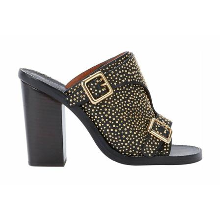 Chloé Pre-owned Studded Mules Gul, Dame Vintage Sko, Størrelse: 37 EU