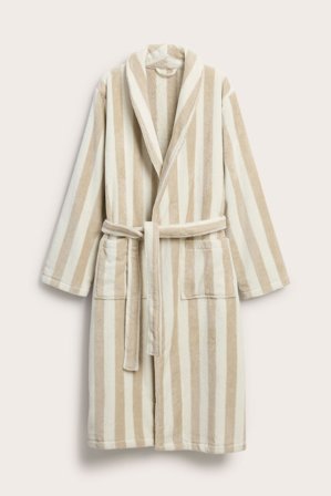 Kappahl | Morgonrock i frotté | Ljusbeige