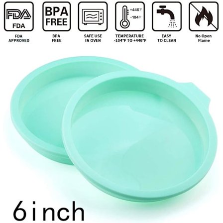 Pyöreä Silikoninen Kakkuvuoka 6 Tuuman Leivontavuoka Tarttumaton Leivontavuoka