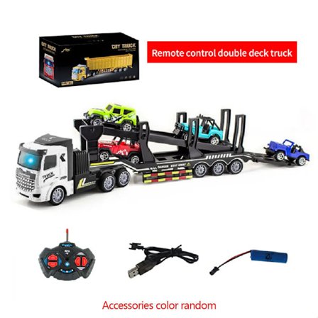Trådlös fjärrkontroll semitrailer tung lastbil container trailer simuleringsmodell bil leksak