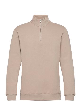 Onsceres Life Half Zip Sweat Sweat-shirt Tröja Beige ONLY & SONS