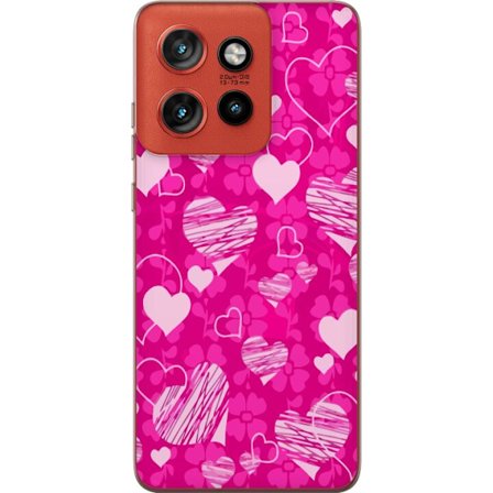 Kompatibelt Mobildeksel til Motorola Motorola Edge 50 Neo PopHjerteMønster