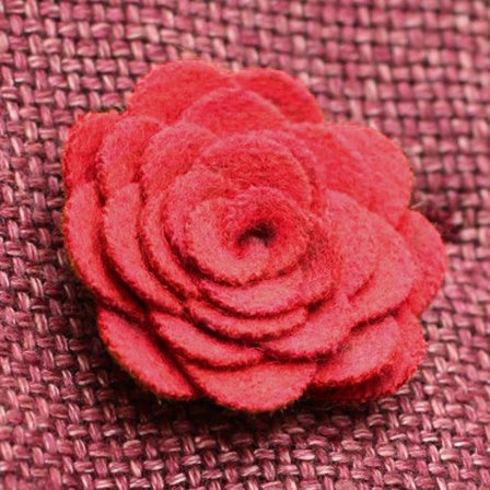 Flor de Lapela Vermelha para homens - Flores de lapela