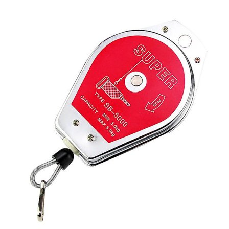 Udtrækkeligt fjederbalance-værktøj, hængestativudstyr 6,6-11 lbs (3-5 kg) Rød til samlebånd med monteringstilbehør