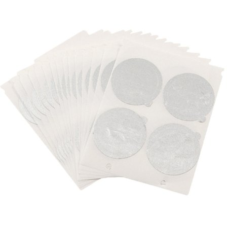 100 kpl alumiinisia espressokansia uudelleenkäytettäville kapseleille, itseliimautuvia foliotarroja uudelleentäytettäville kahvikapseleille, 