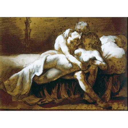 The Kiss, Theodore Gericault Brun