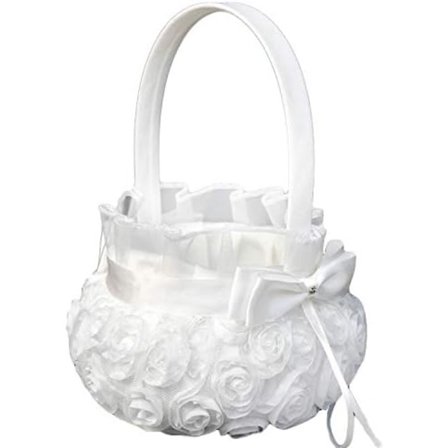 Blomsterbarn Bröllopskorgar Ros Blomster Broderikorg