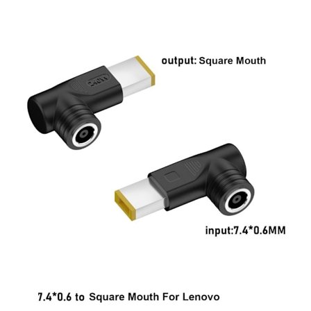 7,4*0,6 mm til DC-plugg 240W Adapter 7406-SQUARE MOUTH 7406-SQUARE