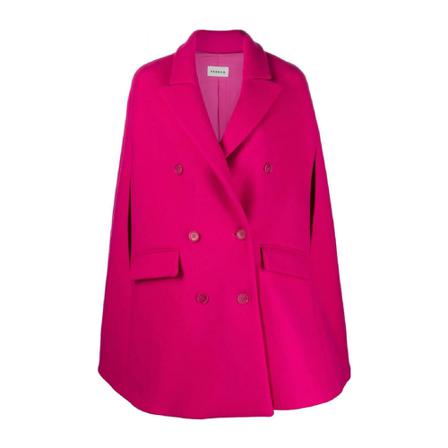 P.a.r.o.s.h. Double-Breasted Coats Pink, Dame Uldfrakker