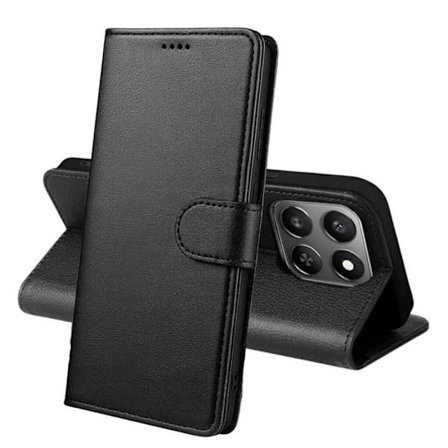 Coque til Honor 400 SMART - Sort Portefeuille med Klap og Magnetlukning, Kortopbevaring Phonillico