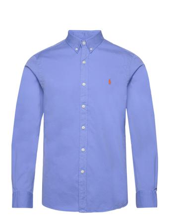 Slim Fit Garment-Dyed Twill Shirt Blue Polo Ralph Lauren