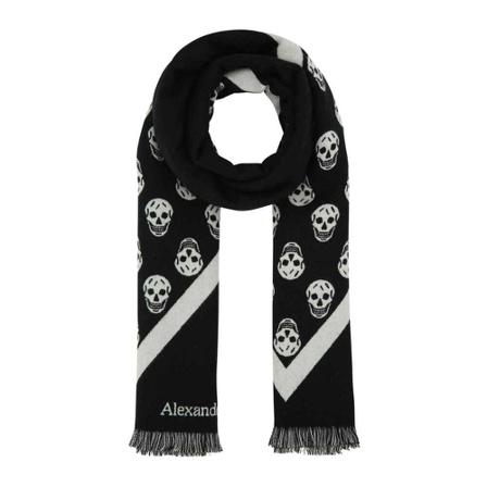 Alexander Mcqueen - Halsdukar - Svart - Herr - Storlek: One Size, Herr, Storlek: ONE SIZE
