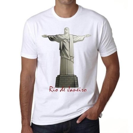 T-shirt herr The Statue of Christ The Redeemer – The Statue of Christ The Redeemer – Vintage T-shirt