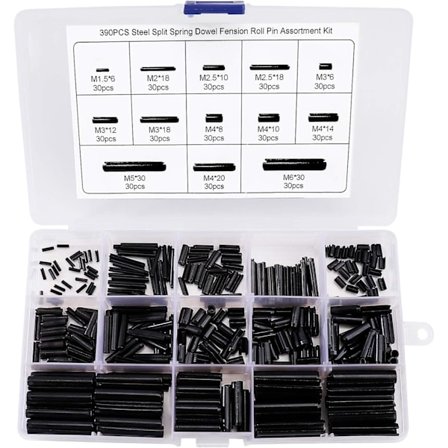 Split Spring Pin Cotter Pins Manganstål Sortimentsett M1.5