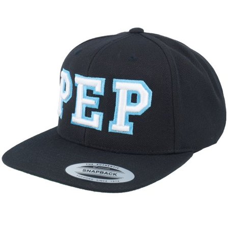 Iconic - Svart snapback Keps - Pep 3d Logo Black Snapback @ Hatstore