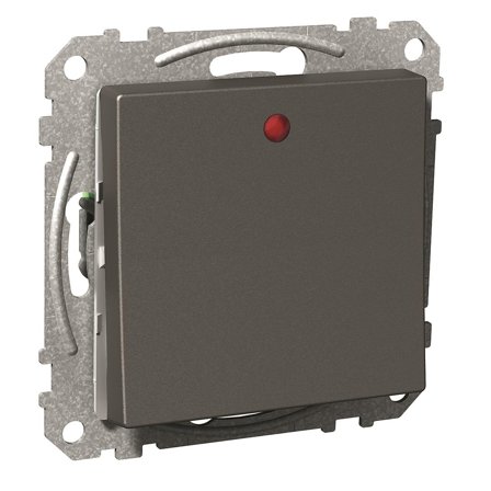 Schneider Electric Exxact Tryckknapp antracit, 1 växlingskontakt, Strömbrytare & vägguttag