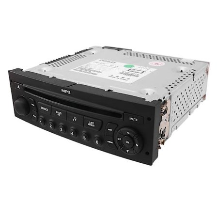 RD43 Autoradio CD USB Aux MP3 -musiikilla malleihin 207 206 307 408 807 C2 C3 C4 C5 C8 Musta[CO]