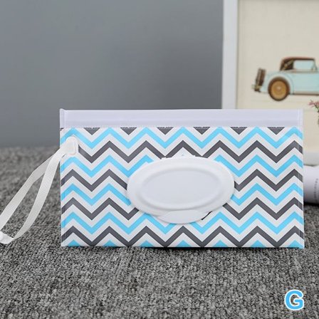 Bærbar baby våtservietter Bag Tissue Box Container Miljøvennlig R