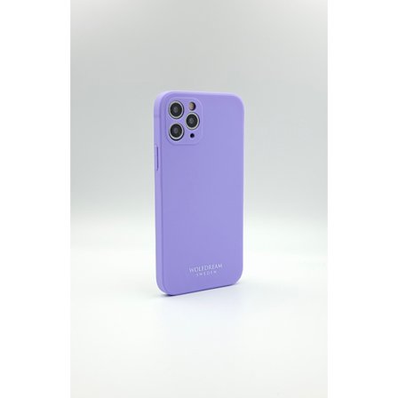 Lila TPU silikon skal med kamera skydd till Iphone 12PROMAX
