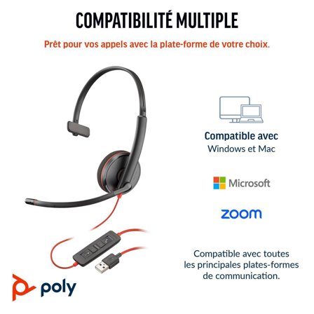 Poly BW 3210 MONO USB-C HS (BULK) ACCS