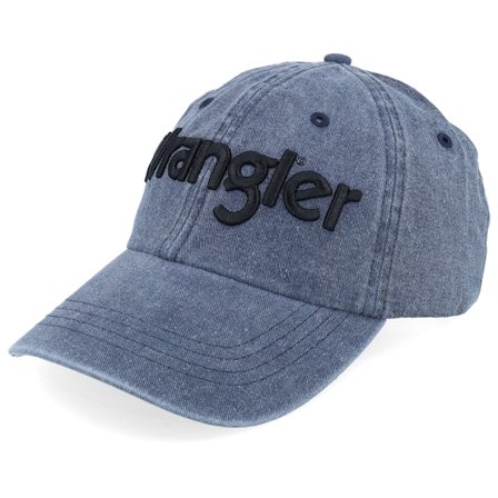 Wrangler - Ble unconstructed Czapka Z Daszkiem - Washed Blue Dad Cap @ Hatstore