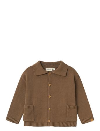 Nmmtheo Ls Loose Knit Card Lil Tops Shirts Long-sleeved Shirts Brown Lil'Atelier