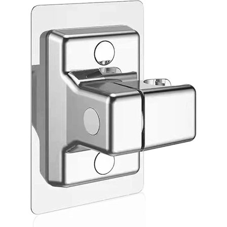 Duschhållare, stark duschhuvudhållare med lim, ingen borrning, justerbara duschhuvudhållare, duschväggfäste för badrum