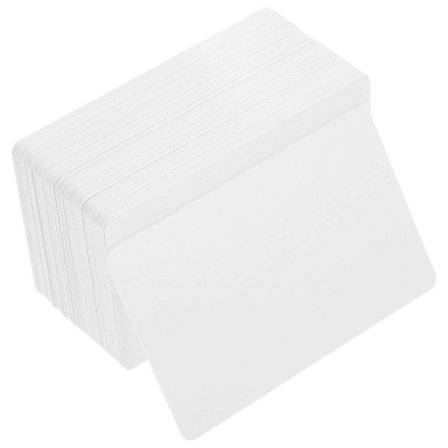 50kpl Kaksipuolisia PVC-tyhjiökortteja Tulostettava Muovinen Tyhjä PVC-kortti Kaksipuolinen Tulostuskortti Tyhjät Käyntikortit Muovikortti