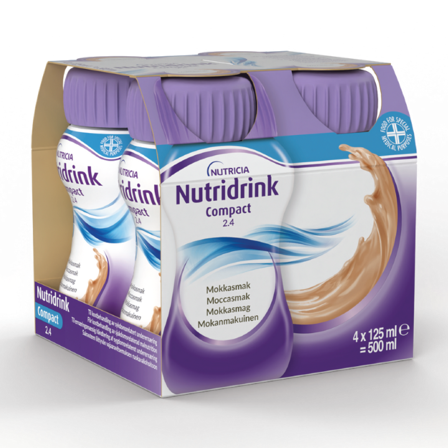 Nutridrink Compact 2.4 Næringsdrikk, Kaffe, 4x125 ml