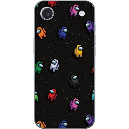 Kompatibel Mobilcover til Apple Apple iPhone 17 Air Among Us mønster med farverige karakterer i rummet, legende spiltema perfekt til fans af Among Us