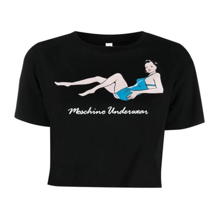 Moschino T-Shirts Sort, Dame