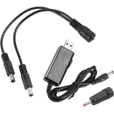 USB-förstärkningskabel 5V Steg upp till 9V 12V DC Spänningsomvandlare Spänningstransformator 1A Steg upp DC-regulator med omkopplare och voltmeter LED