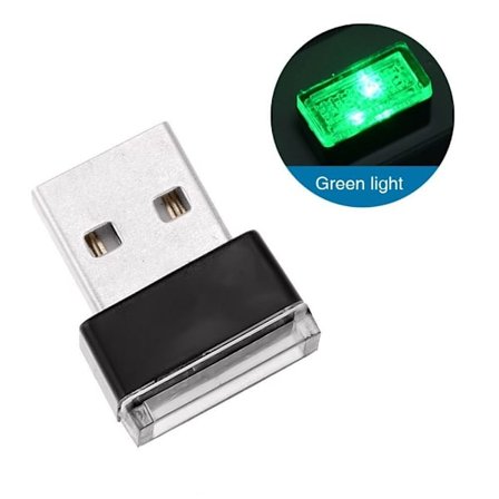 Bilkabinelys USB LED GRØN