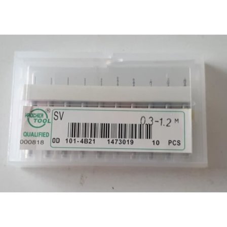 HAOCHER VÆRKTØJ SV 10 stk Mini bor 0.3-1.2 mm 101-4B21