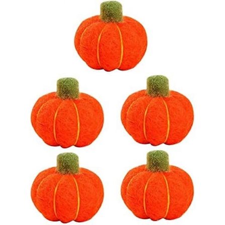 Halloween Ornamenter DIY Filt Håndverk Gresskar Ullfilt 5 Deler bd