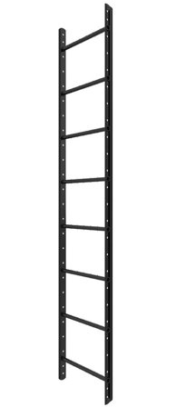 W.steps WWRS Vägg- och takstege svart 2400 mm, Stegar & ställningar