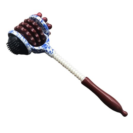 Ny Tre Knokke Massasje Hammer Stick Ryggkløer Ryggmassasje Hammer Avslapning For Helse Refleksologi Verktøy