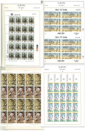 Europa CEPT - Postfrisk samling 1981-1987