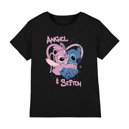 Lilo & Stitch Barn/Barn Stitch & Angel Airbrush T-Shirt 7-