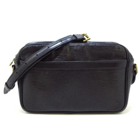 Louis Vuitton Vintage, Pre-owned Leather Shoulder Bag Zwart, Dames, Maat:ONE Size
