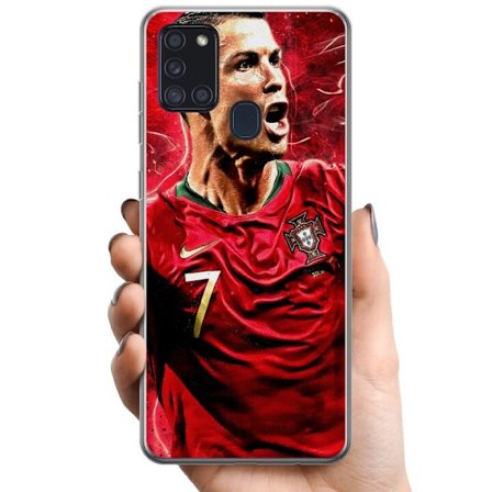 Yhteensopiva Puhelinkuori Samsung Galaxy A21s Cristiano Ronaldo